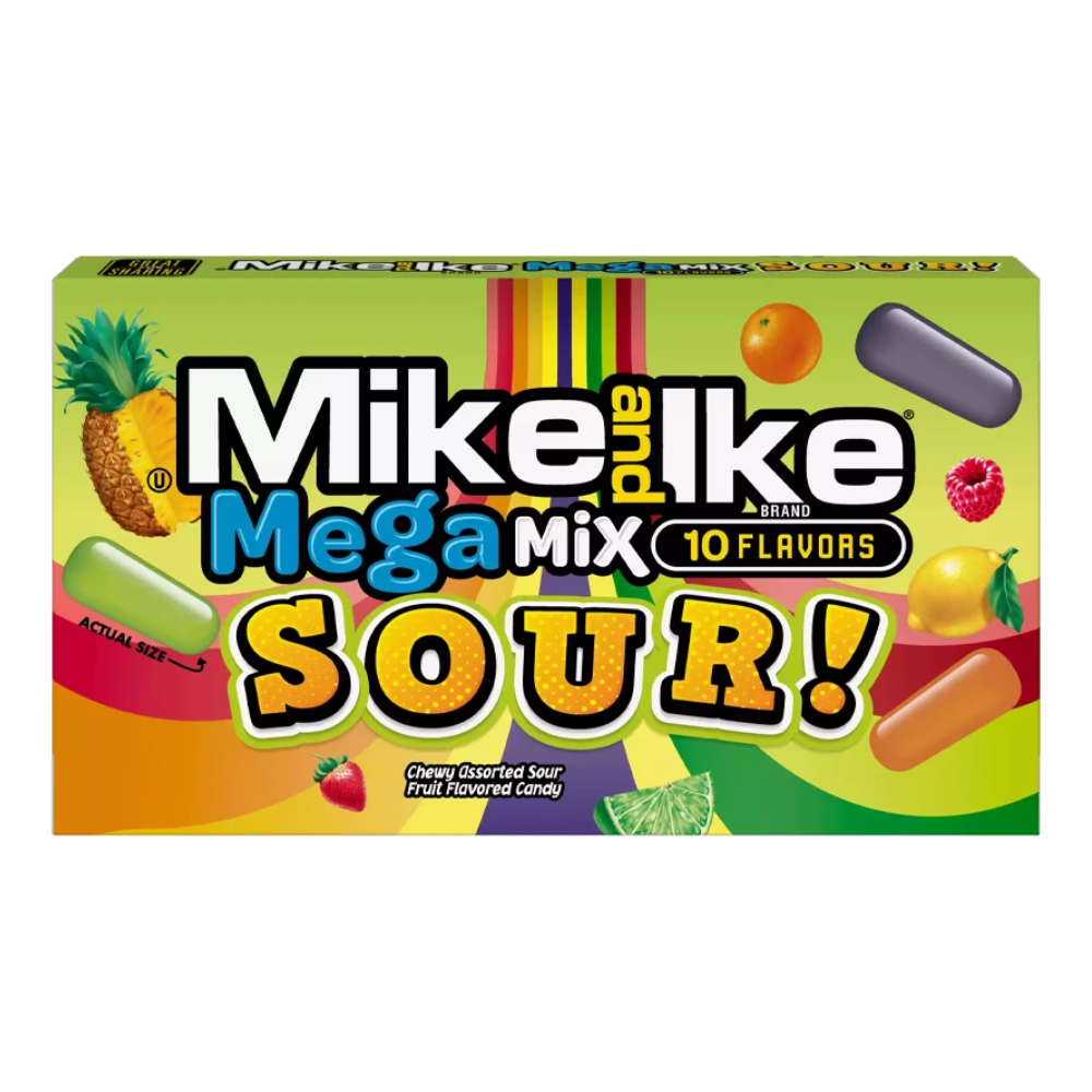 Mike & Ike Mega Mix Sour 120g - Out of Date